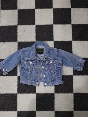 GAP Light Blue Denim Kids' Jacket - Classic Button-Front